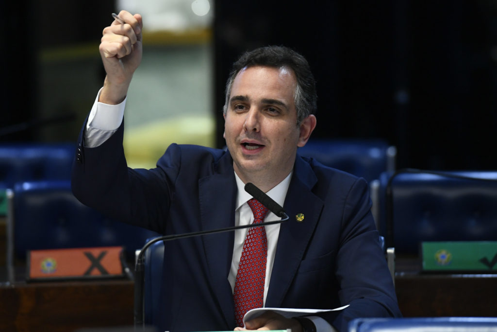 Presidente do Senado, Rodrigo Pacheco, em sessão da Casa [fotografo]Marcos Oliveira/Agência Senado[/fotografo]